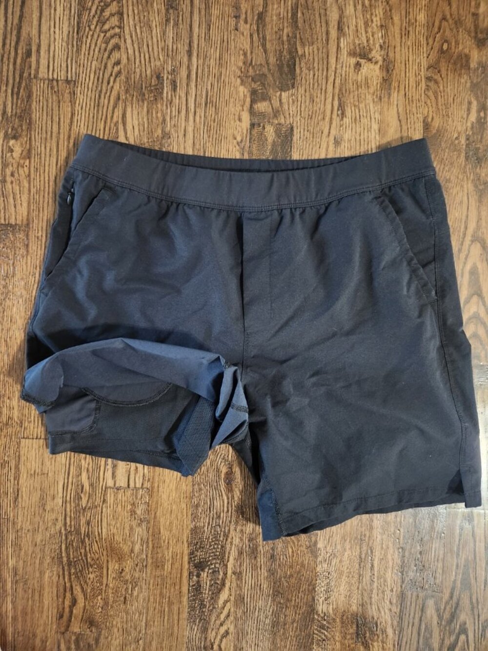Public Rec Shorts Men’s size 38 Drawstring Black 3-pocket performance shorts